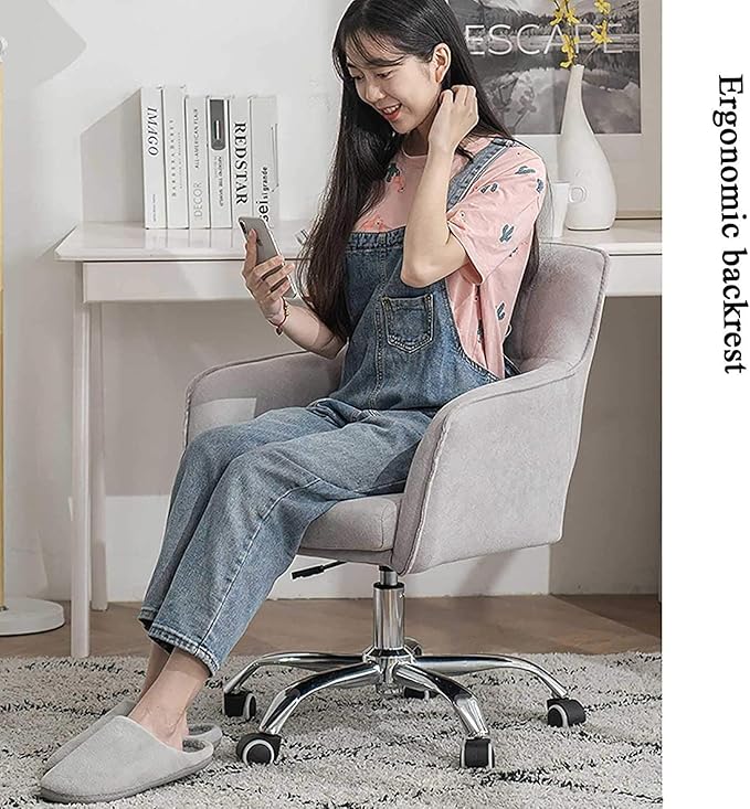 Office Chair Ergonomic Computer Chair Backrest Office Chair Swivel Table and Chair Height Adjustable Gaming Chair Chair (Color : Gray) Needed Grey