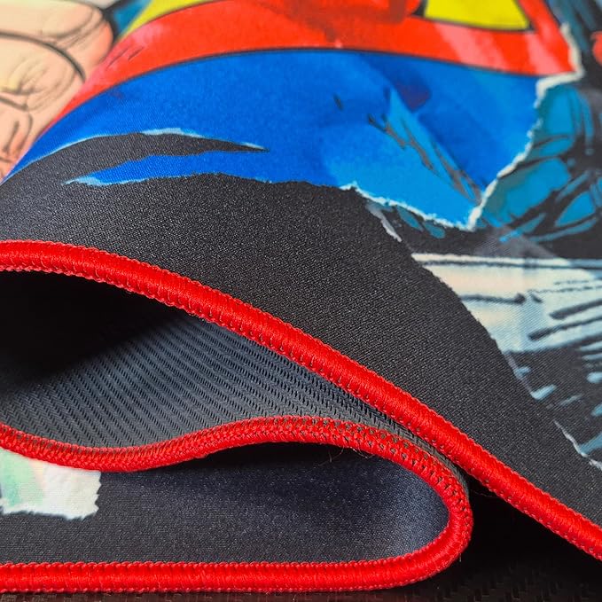 SUBSONIC - XXL Superman Mouse Pad 90 x 40 cm - Desk Pad with Non-Slip Base Gaming Mouse Pad - Officially Licensed by DC Comics