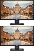 Dell E2420H 24 Inch FHD (1920 x 1080) LED Backlit LCD IPS Monitor with DisplayPort - VGA Ports 2-Pack (25WFD)