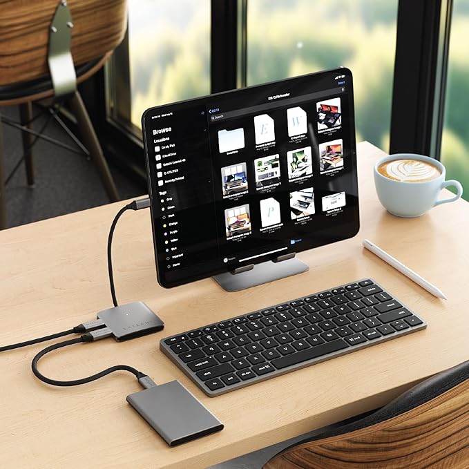 Satechi USB-C Hub: 4-in-1 with 100W Pass-Through &amp 10Gbps USB 3.2 for MacBook iPad Surface Chromebook &amp More
