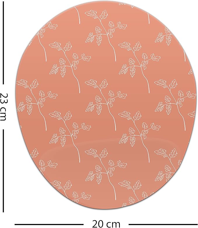 Ergonomic Mouse Pad with Wrist Rest Digital Printed Mouse Mat for Tendon Sheath Problems Non-Slip Base for Office and Home Size: 20 x 23 cm