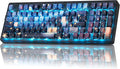 ZORNHER ZH980 Mechanical Keyboard95% Blue Creamy Keyboard with Number PadVan Gogh's Starry Night Dye Sublimation PBT KeycapsPre-lubed Clicky SwitchesHot-Swappable