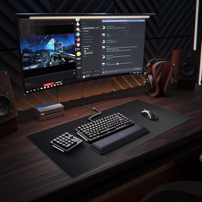 GLORIOUS GMMK Macro Pad - Black Mechanical Numpad - 10 Key USB Keypad - Hotswap Programmable Volume Knob RGB Backlit Wired &amp Wireless Bluetooth- Gaming Keyboard Number Pad