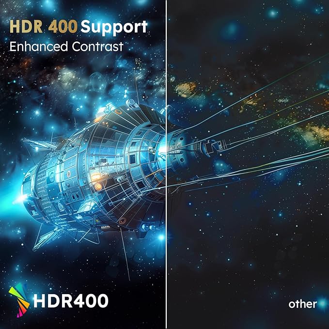 27 Inch 240Hz 1440p Gaming MonitorQHD 2560 x 1440p Fast IPS 1ms GTGAdaptive Sync135% sRGBHDR400Low Blue Light Swivel Tilt Height Pivot Adjustable VESA 100x100HDMI 2.0 DisplayPort 1.4 P2710S