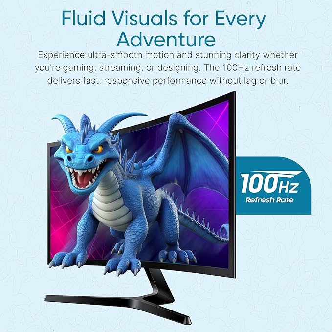 Samsung S36GD 27 Curved Monitor – LCD FHD 16:9 1920x1080 HDMI VGA VESA Eye Saver &amp Flicker-Free Tech – Boomph's Comprehensive Ultimate Performance Cloth Solution for Your Workspace