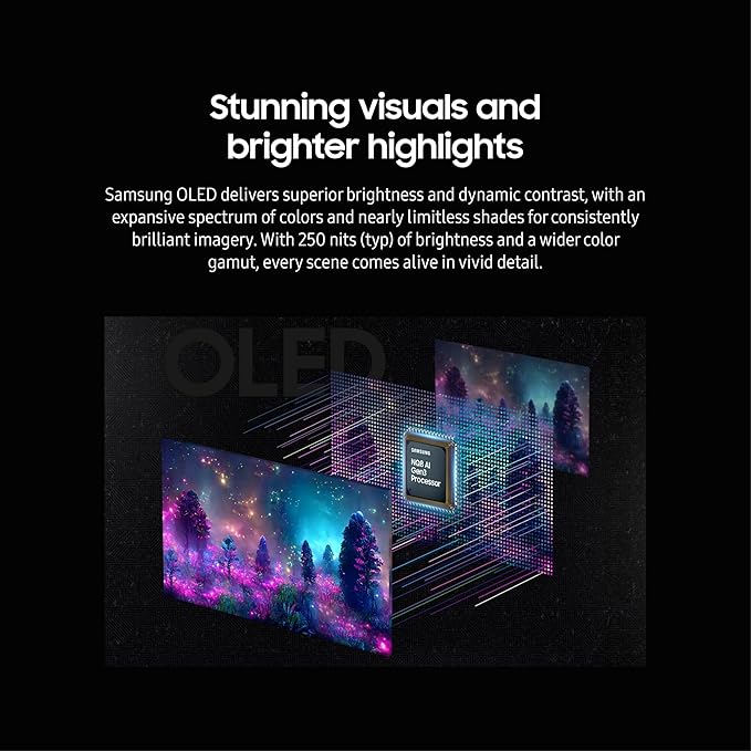 SAMSUNG 32-Inch Odyssey OLED G8 (G80SD) Series 4K UHD Smart Gaming Monitor 240Hz 0.03ms Glare-Free Display Gaming Hub Adjustable Sleek Metal Design LS32DG802SNXZA 2024 (Renewed) Silver
