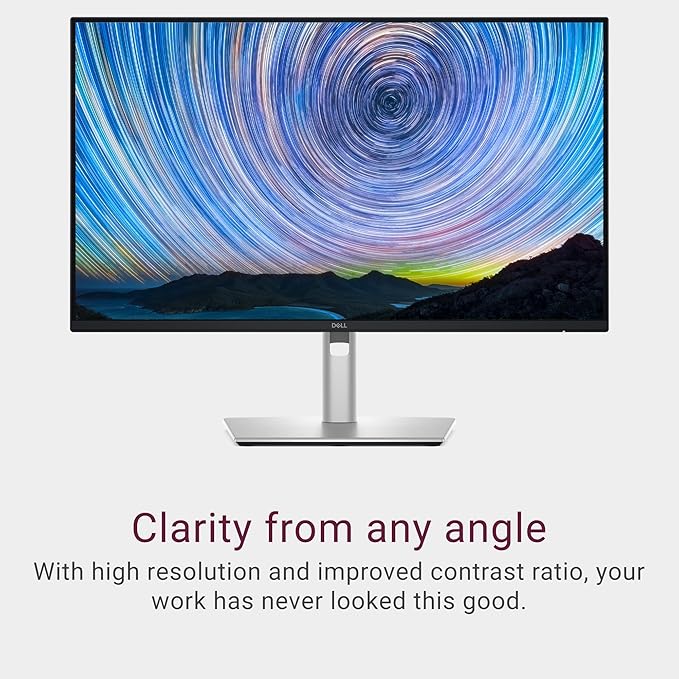 Dell Pro 32 Plus QHD USB-C Hub Monitor P3225DE - 31.5-inch QHD (2560x1440) 100Hz 8ms Display USB-C/HDMI/DisplayPort Connectivity Height/Swivel/Pivot/Tilt Adjustment 4 Star TÜV Eye Comfort - Black