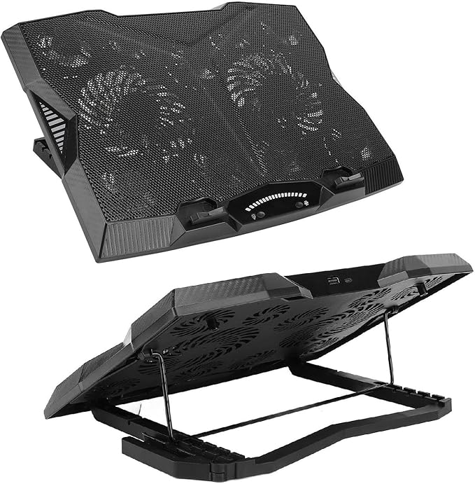 Laptop Cooler Stand Multi Angle Adjustment 3400RPM 5 Height Level 11 Fan Notebook Cooling Pad for Tablet
