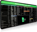 Google Sheet Shortcut Mouse Pad Large Mousepad for Google Excel Spreadsheet Extended Gaming Pad for Desk 31.5”x11.8” Waterproof Anti Slip Keyboard Pad with Google Sheet Shortcuts (Windows)