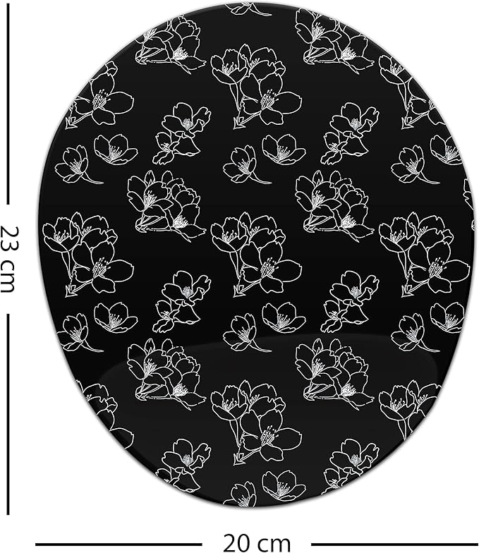 Ergonomic Mouse Pad with Wrist Rest Digital Printed Mouse Mat for Tendon Sheath Problems Non-Slip Base for Office and Home Size: 20 x 23 cm