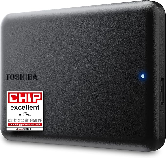 Toshiba Canvio Partner 2TB Portable 2.5’’ External Hard Drive USB 3.2 Mac &amp Windows Compatible. Xbox PS4 PS5