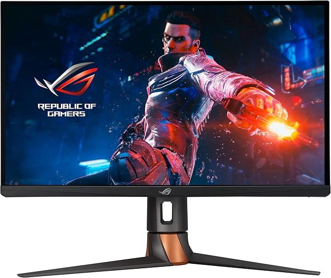 ASUS ROG Swift 360Hz 27” 1440P HDR Gaming Monitor (PG27AQN) - QHD (2560 x 1440) Fast IPS 1ms G-SYNC Eye Care HDMI DisplayPort USB Ergonomic Design VESA Wall Mountable HDR10 DisplayHDR600