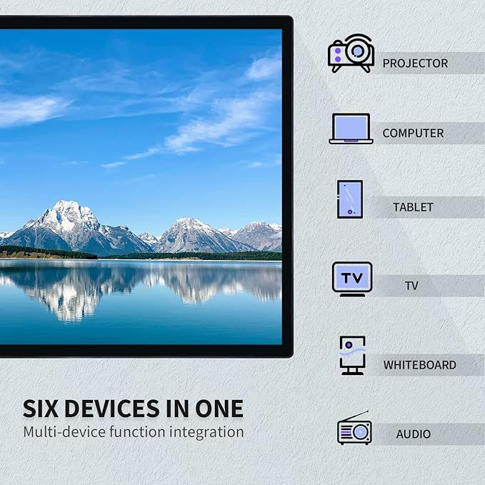 32 inch Interactive Touchscreen Monitor Smart Board with 16:9 Display 1080P Android 11 Touchscreen Electronic Whiteboard for Office and Classroom RAM 2G &amp ROM 32G