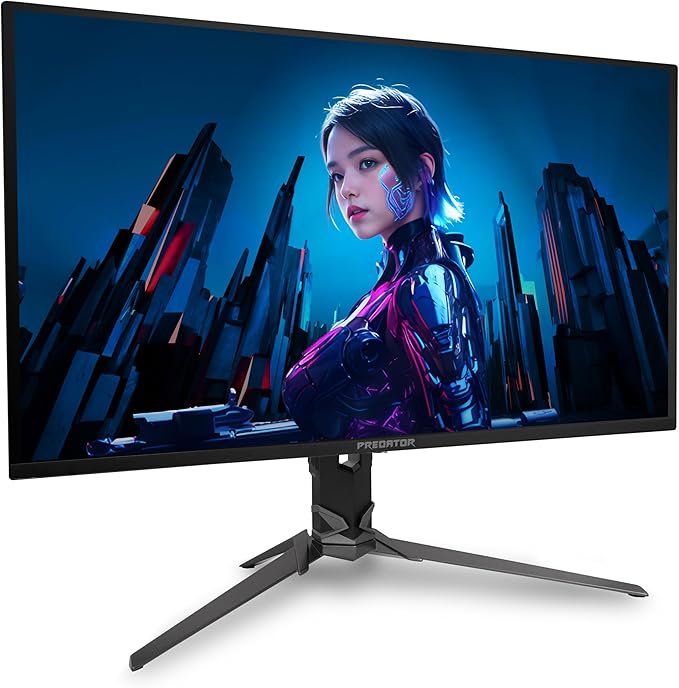 acer Predator Gaming Monitor | 31.5 UHD 3840 x 2160 OLED | AMD FreeSync Premium Pro | 240Hz | 0.03ms | VESA DisplayHDR True Black 400 | DCI-P3 99% | Display Port 1.4 &amp 2 x HDMI 2.1 | X32 X2bmiiph