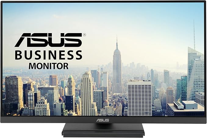ASUS 24” 1080P Business Monitor (VA249QGS) - IPS Full HD Frameless 120Hz Adaptive-Sync 1ms HDMI DisplayPort VGA Eye Care Low Blue Light Ergonomic VESA Wall Mountable 3 yr Warranty