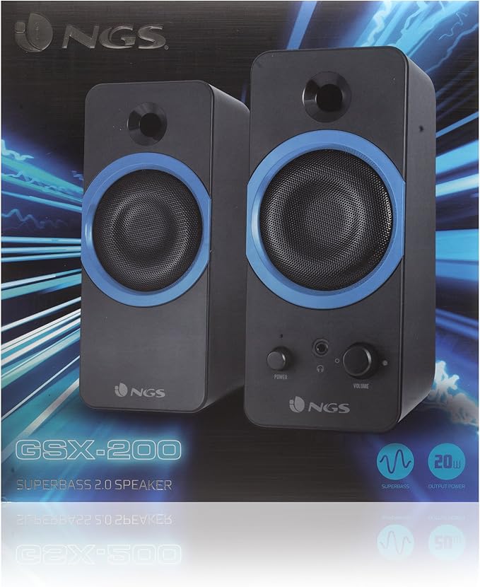 NGS 20W Superbass Gaming Speakers - GSX200