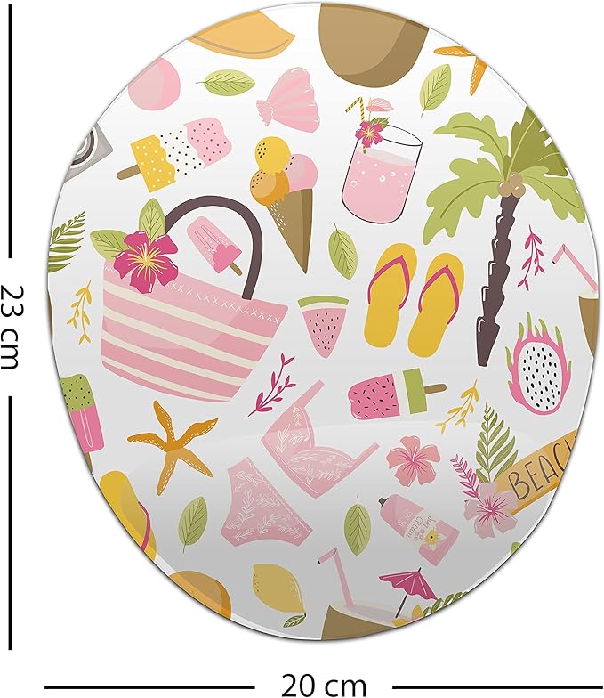 Ergonomic Mouse Pad with Wrist Rest Digital Printed Mouse Mat for Tendon Sheath Problems Non-Slip Base for Office and Home Size: 20 x 23 cm
