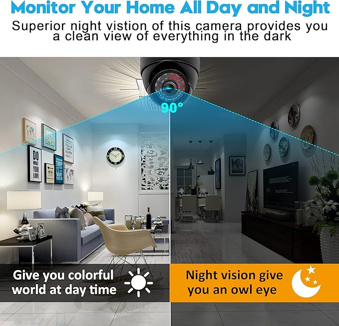 2MP USB Dome Camera Weatherproof Metal Housing 24 IR-LEDs for Day and Night Monitoring Audio Motion DetectionIdeal Home Security Surveillance for Baby MonitoringPet Surveillance and Parking