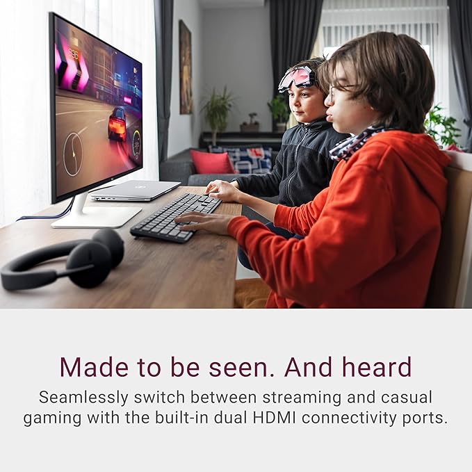 Dell S2425HS Monitor - 23.8 Inch FHD (1920x1080) Display 100Hz Refresh Rate 1500:1 Contrast Ratio TÜV Rheinland Eye Comfort 4 Star Integrated 2x5W Speaker Height/Tilt/Swivel/Pivot - Ash White