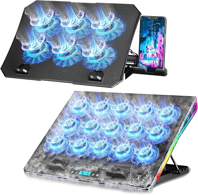 AICHESON S039 Laptop Cooler and Gaming Laptop Cooling Stand AA2 Set