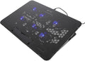 jojofuny Laptop Cooling Pad with 6 Quiet Fans Adjustable Height Laptop Stand Cooler Holder for 15.6-inch Notebooks USB Powered Cooling Pad for Gaming and Office Use Black