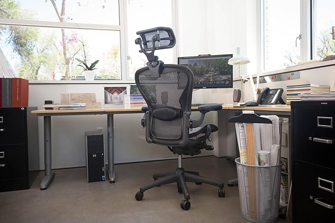 Engineered Now The Original Headrest for The Herman Miller Aeron Chair (H4 for Classic Lead)
