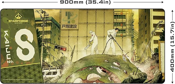 Hyakkei 001 - Kaiju No. 8 Gaming Desk Mat – Large Extended Mouse &amp Keyboard Pad