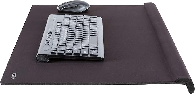 Allsop Ergoedge Deskpad W/Large Wrist Rest and Mousing Surface Foam Large Black