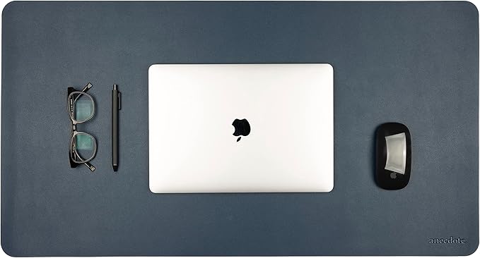 ANECDOTE Vegan Leather Desk Pad - 31.5x17 Desk Mat for Your Office. This Quality Large Mouse Pad has Chic Elegance Professional Look &amp Satisfying Touch - The Perfect Leather Mouse Pad for You!