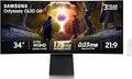 Samsung 34 Odyssey OLED G8 (G85SD) Ultra-QWHD QD-OLED G-Sync Compatible Curved Gaming Monitor 175Hz 0.03ms Glare-Free Display AMD FreeSync Premium Pro 3 Yr WarrantyLS34DG856SNXZA2024