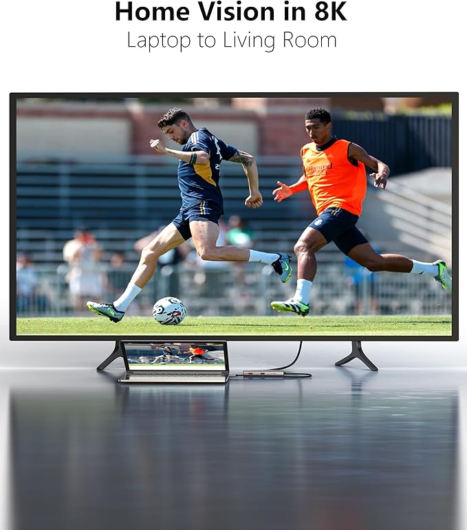 USB-C Laptop Docking Station for Triple Monitor | 7-in-1 Dock with DP 4K@160Hz/8K@30Hz + Dual HDMI 4K@60Hz 10Gbps USB A/C 100W PD | Laptop Dock for Windows/Mac