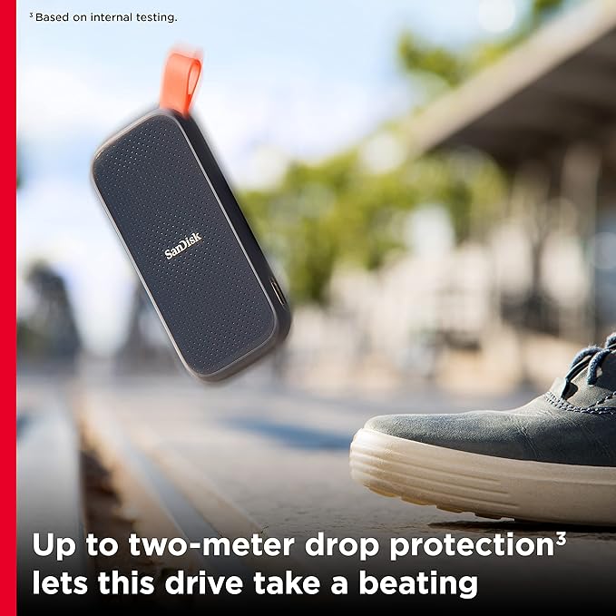 SanDisk 2TB Portable SSD - Up to 800MB/s USB-C USB 3.2 Gen 2 Updated Firmware - External Solid State Drive - SDSSDE30-2T00-G26