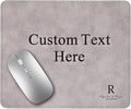 Personalized Leather Custom Mouse Pad with Wrist RestCustomized Mouse Pads for DeskPerfect Gift for Weddings Anniversaries Birthdaysand Special Occasions (B (Silver-Rectangle))