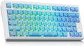 Mechanical Keyboard Chilkey Slice75 HE Gaming Keyboard Wired 75% Hall Effect Magnetic Aluminum Keyboard with WS Flux HE Clacky Switch Rapid Trigger 8K Polling Per-Key RGB Custom PC/Mac Support