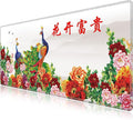 LL-COEUR XXL Landscape Gaming Mouse Pad Computer Keyboard Mat Office Desk Pad (Peacock 47.2 x 23.6 x 0.12)
