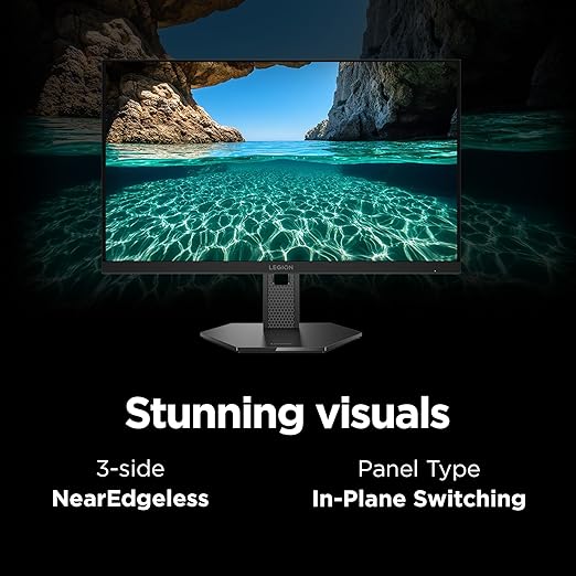 Lenovo Legion 27QD-10 Gaming Monitor - 27 QHD IPS Display - 240Hz Refresh Rate - 0.5 ms MPRT - 99% sRGB - AMD FreeSync™ Premium - Ergonomic Stand