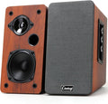 50W Wooden Bookshelf Speakers Passive 2.0 Computer SpeakersPC Speaker Bluetooth/RCA/AUX（3.5mm）/USB Inputs TV Speakers for TV/PC/Laptop/Turntable Strong Bass TV/Turntable Speaker