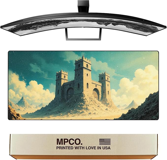 MPCO. Large Gaming Desk Pad - Fabric Desk Mats - Smooth Glide for Precision Gaming &amp Work