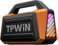 Bluetooth Speaker - 80W Loud Rugged Outdoor Speakers IPX6 Waterproof 20H Playtime Deep Bass Lightshow TWS BT 5.3 Wireless Portable for Travel Hiking Camping Beach Pool - Orange