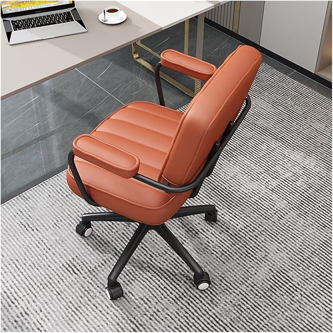Adjustable Office Computer Chair with Armrest Computer Chair Household Adjustable Lifting Backrest Gaming(Dark Gray)