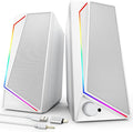 LENRUE Computer Speakers USB/USB-C Powered PC Speakers with Loud Stereo Sound Headphone-in for Desktop Laptop Monitor