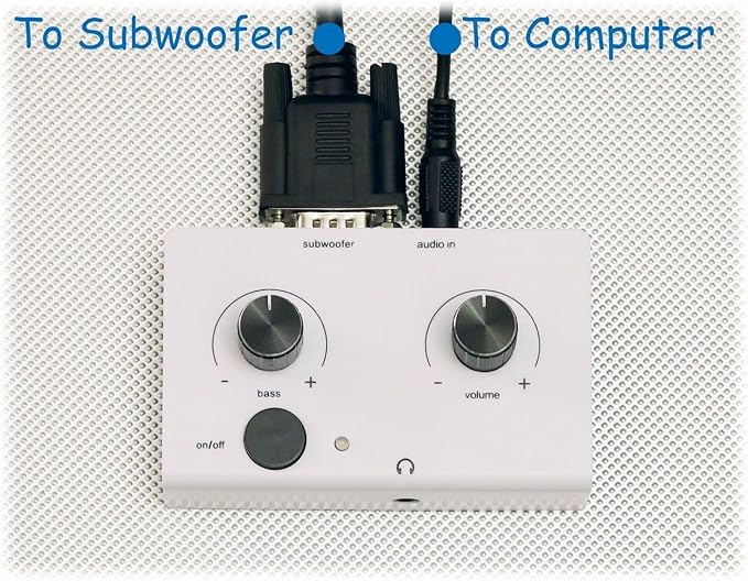 Replacement Control Pod Two Tone Edition Compatible for Logitech Z-2300 Computer Speakers W/B