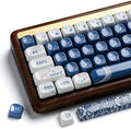 XVX Ceramic-Like PBT Keycaps MOA Keycap Sets Dye-Sublimation Keyboard Keycaps for Cherry Gateron MX Switches Mechanical Keyboards