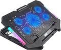 Laptop Cooling Pad Coolers Gaming Fan Stand Adjustable LED Quiet Fan 2 USB Port Heat Dissipation