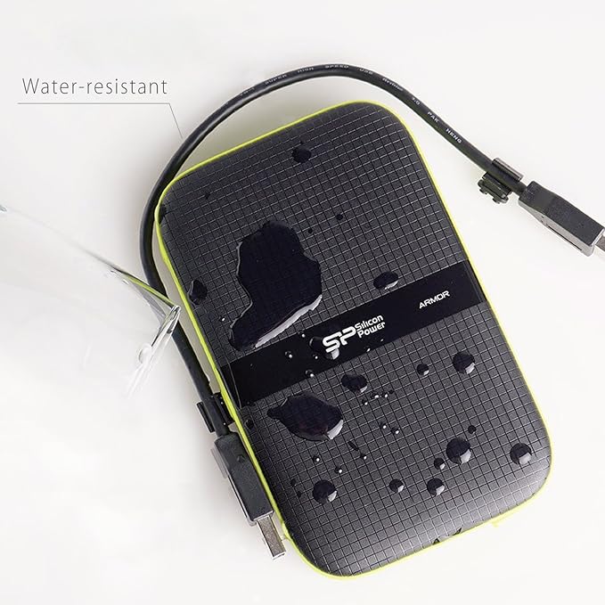 SP Silicon Power 4 TB External Portable Hard Drive Rugged Armor A60 Shockproof Water-Resistant 2.5 Inch USB 3.0 Military Grade Mil-Std-810G &amp IPX4 Black (FBE-SU040TBPHDA60S3KFE)