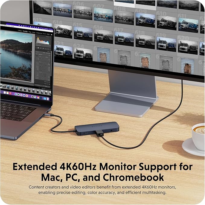 HyperDrive Next 10 Port USB C Hub for Mac PC and Chromebook with 4K60Hz HDMI 2 USB-A USB-C Hub 10Gbps 140W Power Delivery SD &amp microSD Card Reader Ethernet 3.5mm Audio Ports