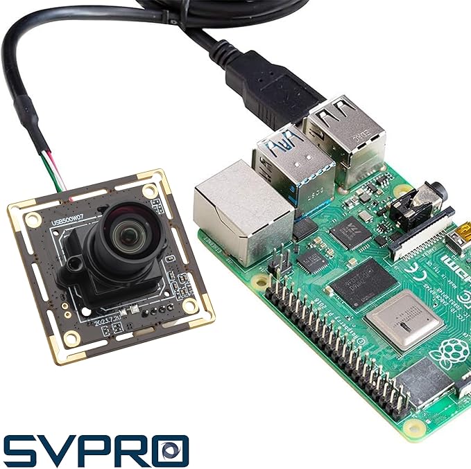 SVPRO 5MP USB Camera Module1944P 30FPS 1/2.8” CMOS IMX335 Sensor Low Light Lightburm Camera for Laser Engraver UVC Plug and Play Webcam Board for PC/Mac Raspberry Pi