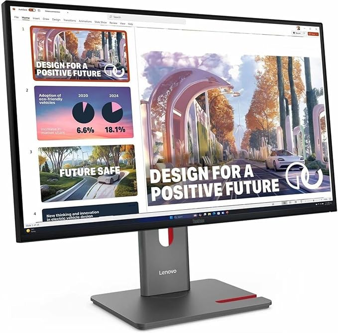 Lenovo ThinkVision P27QD-40 27 Class WQHD LED Monitor - 16:9 - Raven Black