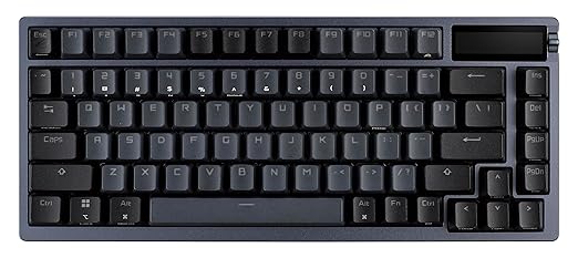 ASUS ROG Azoth Wireless Mechanical Gaming Keyboard – 75% TKL Tri-Mode Connectivity Hot Swappable Pre-lubed ROG NX Storm Clicky Switches PBT Keycaps RGB OLED Display PC/Mac Support - Black