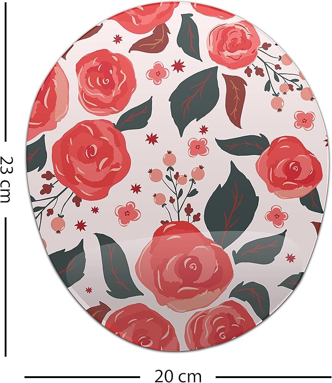 Ergonomic Mouse Pad with Wrist Rest Digital Printed Mouse Mat for Tendon Sheath Problems Non-Slip Base for Office and Home Size: 20 x 23 cm